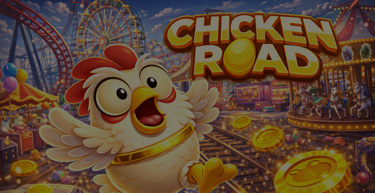 Capture d'écran de l'interface de la démo Chicken Road montrant les crédits virtuels et les commandes de jeu.